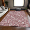 Piper Looms Mayfield Floral AMF681 Blush Machine Washable Area Rug Lifestyle Image Feature