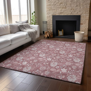Piper Looms Mayfield Floral AMF681 Blush Machine Washable Area Rug Lifestyle Image Feature