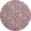 Piper Looms Mayfield Floral AMF681 Blush Machine Washable Area Rug Round Main Image