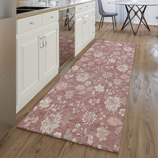 Piper Looms Mayfield Floral AMF681 Blush Machine Washable Area Rug Runner Lifestyle Image Feature