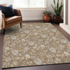 Piper Looms Mayfield Floral AMF681 Copper Machine Washable Area Rug Lifestyle Image Feature