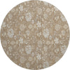 Piper Looms Mayfield Floral AMF681 Copper Machine Washable Area Rug Round Main Image