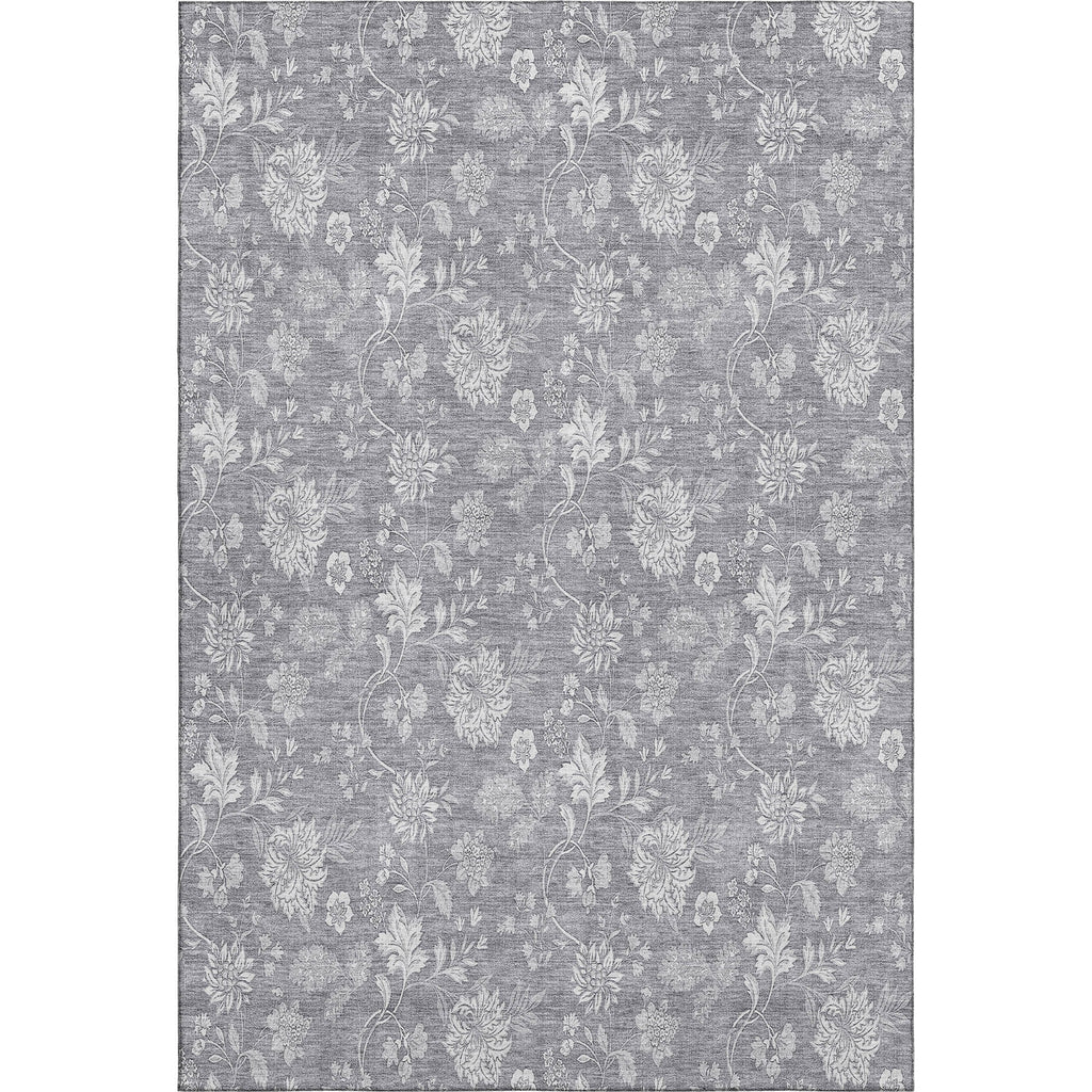 Piper Looms Mayfield Floral AMF681 Gray Machine Washable Area Rug main image