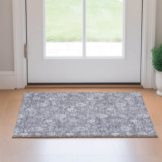 Piper Looms Mayfield Floral AMF681 Gray Machine Washable Area Rug Scatter Lifestyle Image Feature