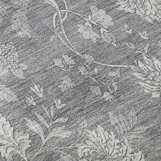 Piper Looms Mayfield Floral AMF681 Gray Machine Washable Area Rug Swatch Image