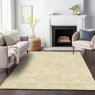 Piper Looms Mayfield Floral AMF681 Honey Machine Washable Area Rug Lifestyle Image Feature