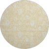 Piper Looms Mayfield Floral AMF681 Honey Machine Washable Area Rug Round Main Image