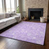 Piper Looms Mayfield Floral AMF681 Lilac Machine Washable Area Rug Lifestyle Image Feature