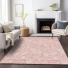 Piper Looms Mayfield Floral AMF681 Pink Machine Washable Area Rug Lifestyle Image Feature