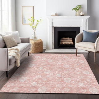 Piper Looms Mayfield Floral AMF681 Pink Machine Washable Area Rug Lifestyle Image Feature