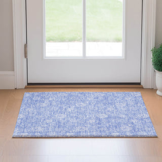 Piper Looms Mayfield Floral AMF681 Sky Machine Washable Area Rug Scatter Lifestyle Image Feature