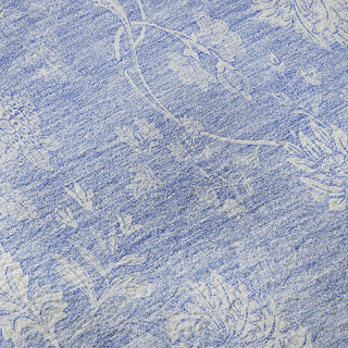 Piper Looms Mayfield Floral AMF681 Sky Machine Washable Area Rug Swatch Image