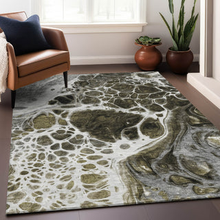 Piper Looms Mayfield Modern AMF682 Chocolate Machine Washable Area Rug Lifestyle Image Feature