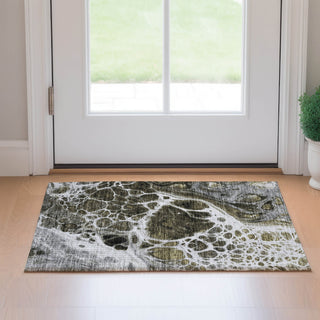 Piper Looms Mayfield Modern AMF682 Chocolate Machine Washable Area Rug Scatter Lifestyle Image Feature