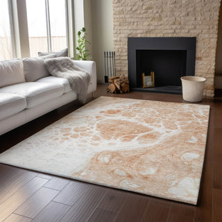 Piper Looms Mayfield Modern AMF682 Coral Machine Washable Area Rug Lifestyle Image Feature