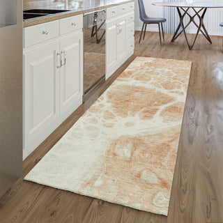 Piper Looms Mayfield Modern AMF682 Coral Machine Washable Area Rug Runner Lifestyle Image Feature