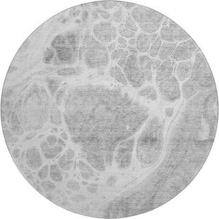 Piper Looms Mayfield Modern AMF682 Gray Machine Washable Area Rug Round Main Image