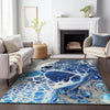 Piper Looms Mayfield Modern AMF682 Navy Machine Washable Area Rug Lifestyle Image Feature