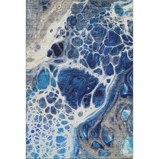 Piper Looms Mayfield Modern AMF682 Navy Machine Washable Area Rug main image