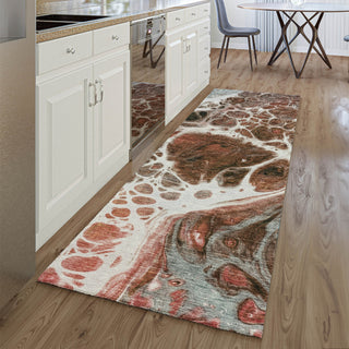 Piper Looms Mayfield Modern AMF682 Paprika Machine Washable Area Rug Runner Lifestyle Image Feature