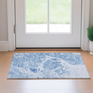 Piper Looms Mayfield Modern AMF682 Sky Machine Washable Area Rug Scatter Lifestyle Image Feature