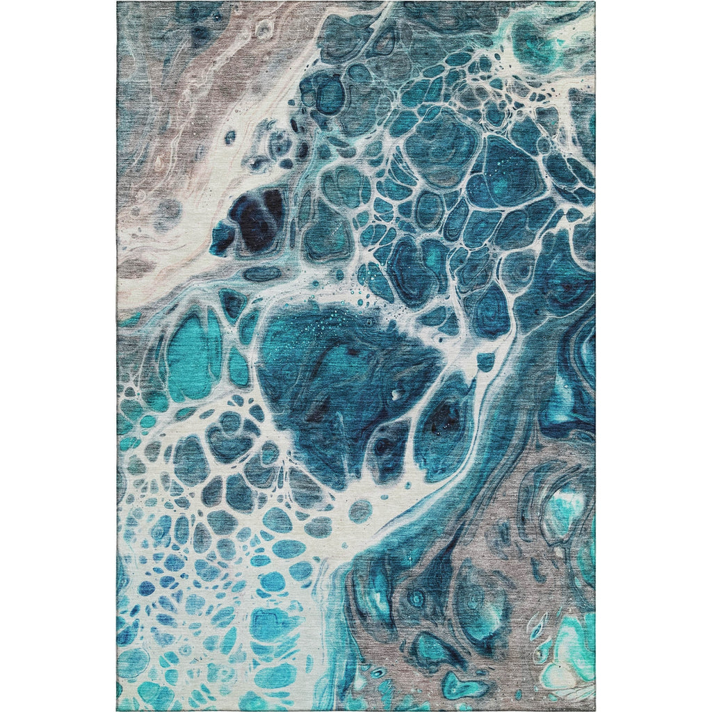 Piper Looms Mayfield Modern AMF682 Teal Machine Washable Area Rug main image