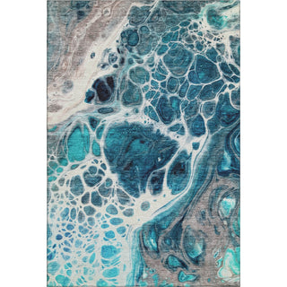Piper Looms Mayfield Modern AMF682 Teal Machine Washable Area Rug main image