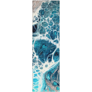 Piper Looms Mayfield Modern AMF682 Teal Machine Washable Area Rug Runner Main Image