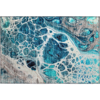 Piper Looms Mayfield Modern AMF682 Teal Machine Washable Area Rug Scatter Main Image