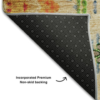 Piper Looms Mayfield Geometric AMF683 Beige Machine Washable Area Rug Backing Image