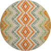 Piper Looms Mayfield Geometric AMF683 Beige Machine Washable Area Rug Round Main Image