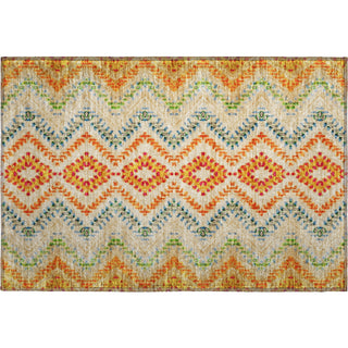 Piper Looms Mayfield Geometric AMF683 Beige Machine Washable Area Rug Scatter Main Image