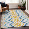 Piper Looms Mayfield Geometric AMF683 Ivory Machine Washable Area Rug Lifestyle Image Feature