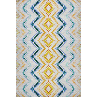 Piper Looms Mayfield Geometric AMF683 Ivory Machine Washable Area Rug main image