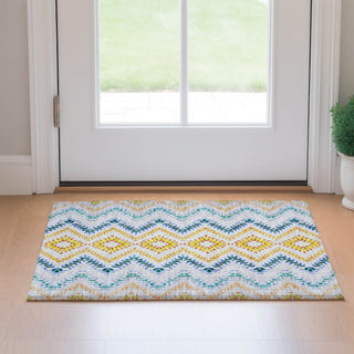Piper Looms Mayfield Geometric AMF683 Ivory Machine Washable Area Rug Scatter Lifestyle Image Feature