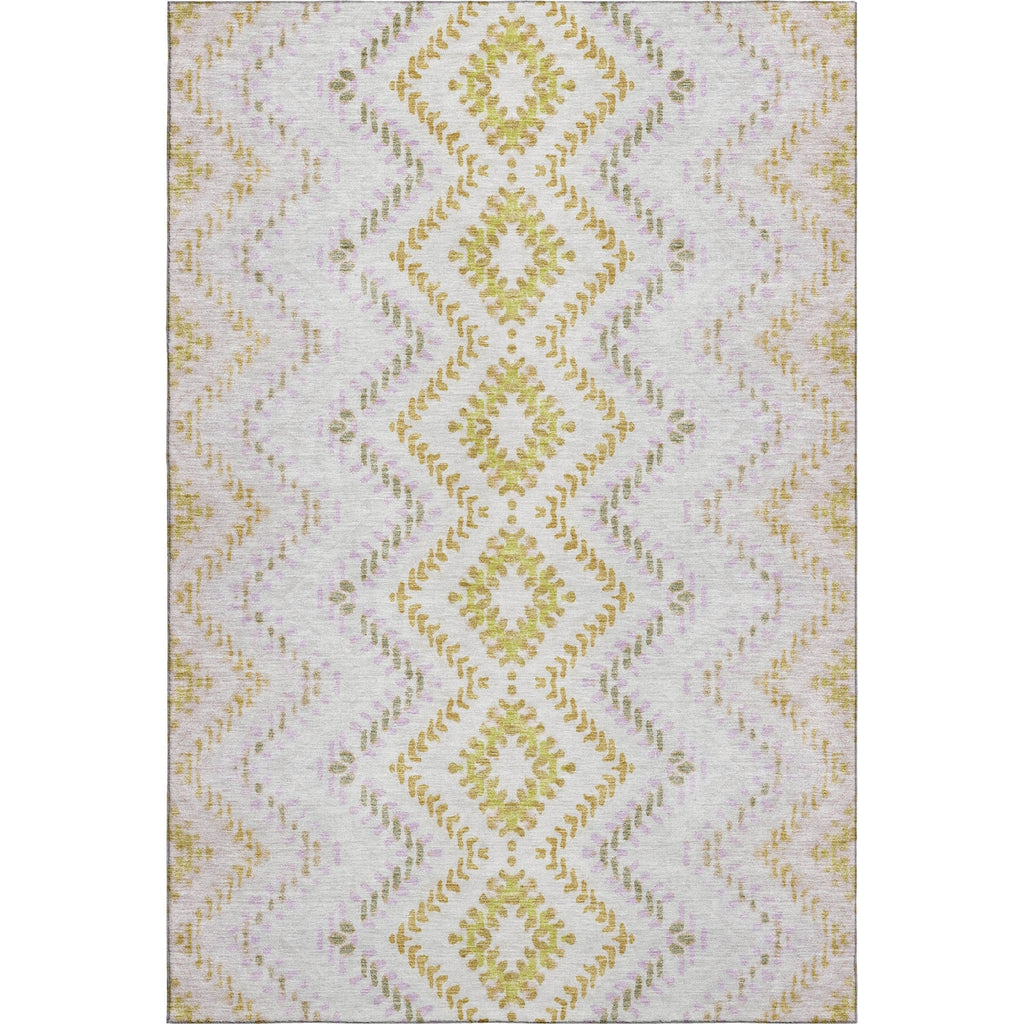 Piper Looms Mayfield Geometric AMF683 Pearl Machine Washable Area Rug main image