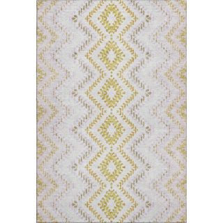 Piper Looms Mayfield Geometric AMF683 Pearl Machine Washable Area Rug main image