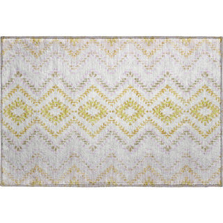 Piper Looms Mayfield Geometric AMF683 Pearl Machine Washable Area Rug Scatter Main Image