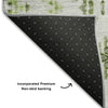 Piper Looms Mayfield Geometric AMF684 Aloe Machine Washable Area Rug Backing Image