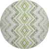 Piper Looms Mayfield Geometric AMF684 Aloe Machine Washable Area Rug Round Main Image