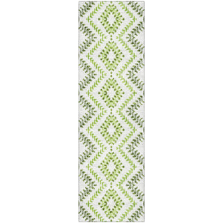 Piper Looms Mayfield Geometric AMF684 Aloe Machine Washable Area Rug Runner Main Image