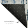 Piper Looms Mayfield Geometric AMF684 Blue Machine Washable Area Rug Backing Image