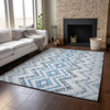 Piper Looms Mayfield Geometric AMF684 Blue Machine Washable Area Rug Lifestyle Image Feature