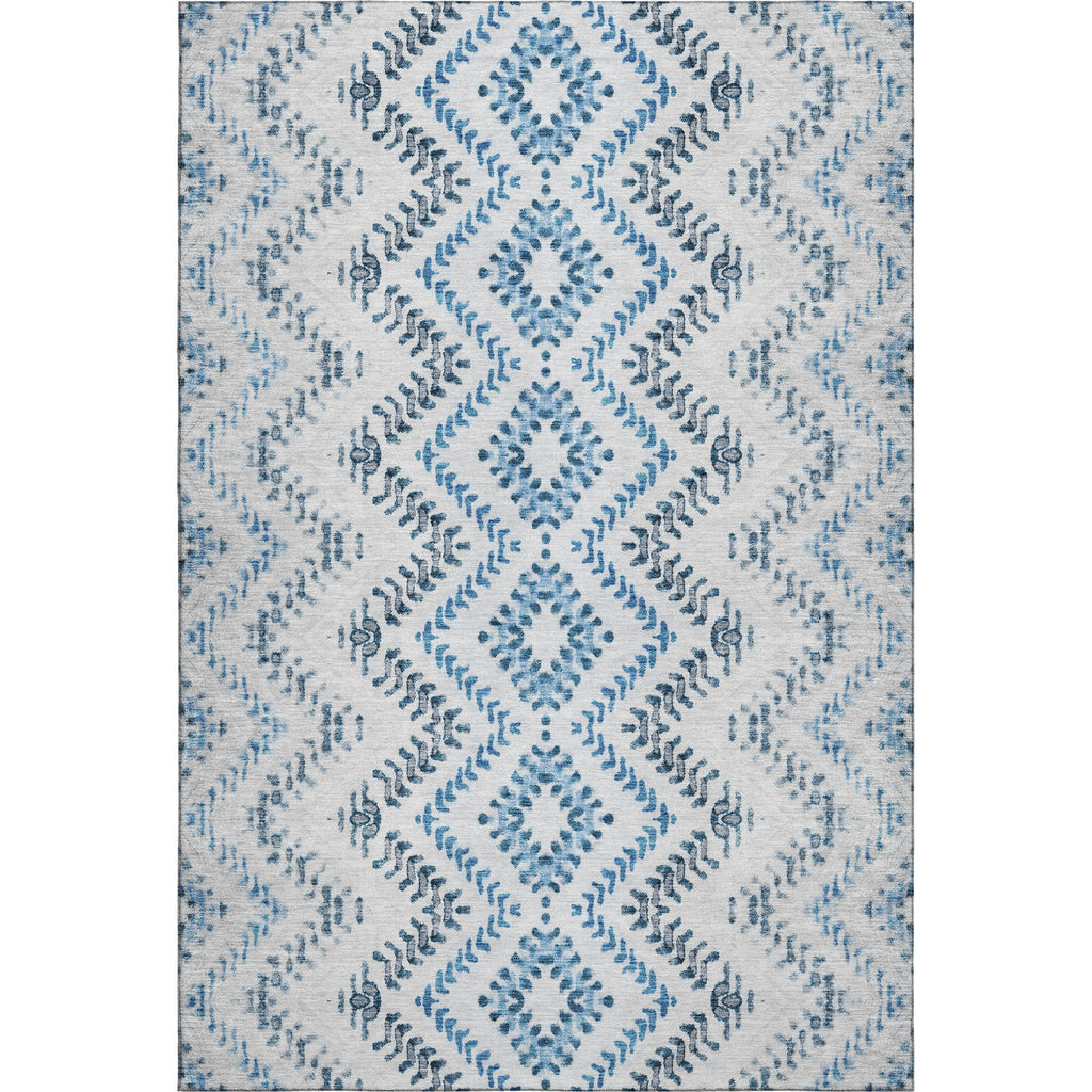 Piper Looms Mayfield Geometric AMF684 Blue Machine Washable Area Rug main image