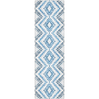 Piper Looms Mayfield Geometric AMF684 Blue Machine Washable Area Rug Runner Main Image