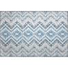 Piper Looms Mayfield Geometric AMF684 Blue Machine Washable Area Rug Scatter Main Image