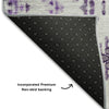 Piper Looms Mayfield Geometric AMF684 Purple Machine Washable Area Rug Backing Image