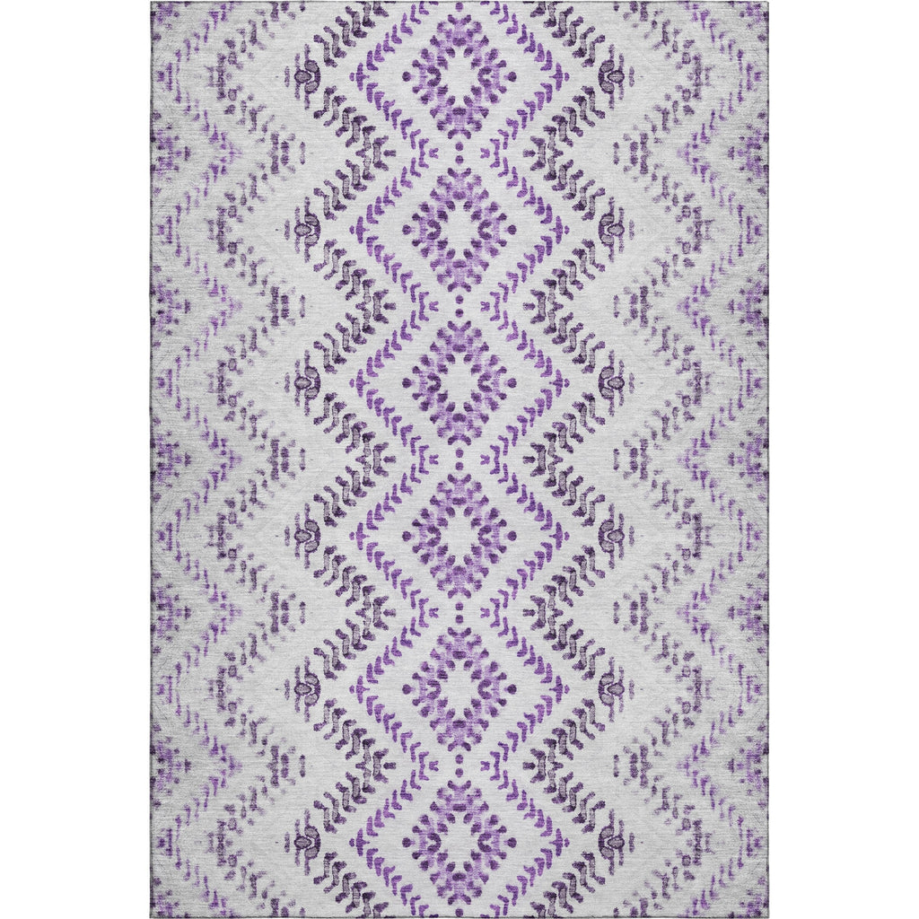 Piper Looms Mayfield Geometric AMF684 Purple Machine Washable Area Rug main image