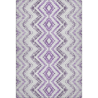 Piper Looms Mayfield Geometric AMF684 Purple Machine Washable Area Rug main image