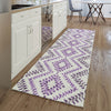 Piper Looms Mayfield Geometric AMF684 Purple Machine Washable Area Rug Runner Lifestyle Image Feature